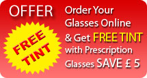 FREE TINT when you buy prescription glasses
