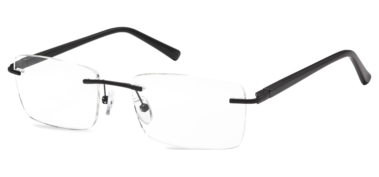 Rimless Glasses 647 --> Black